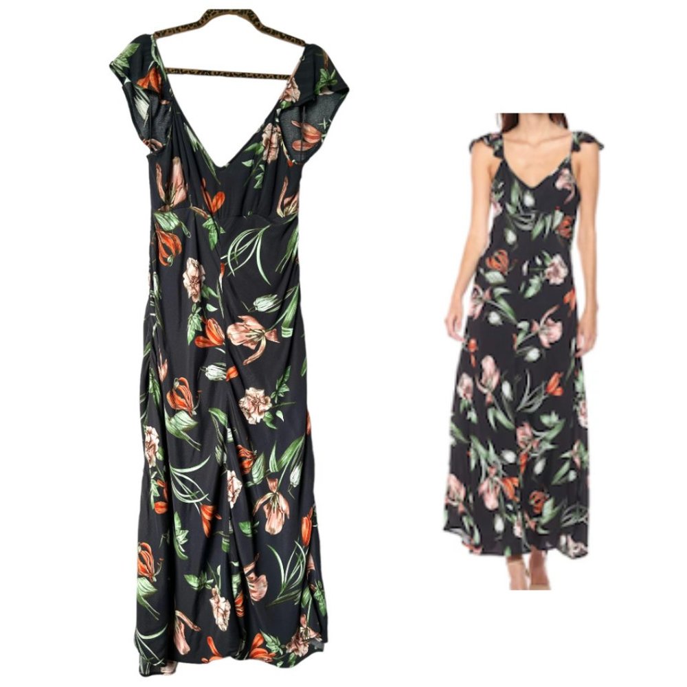 ASTR The Label Florentina Floral Maxi Dress Size Large